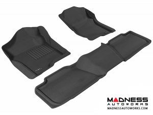 Chevrolet Tahoe Floor Mats (Set of 3) - Black by 3D MAXpider (2007-2014)